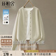 絲柏舍圓領(lǐng)寬松棒球服女2025秋裝新款簡約時尚純色單排扣外套