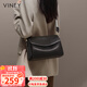 viney牛皮包包女包品牌斜挎枕頭包輕奢單肩包生日禮物高級感送女友老婆