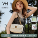 VANESSA HOGAN VH包包女包茵然軟包2025夏季輕奢鏈條單肩斜挎包七夕禮物送女友 白色
