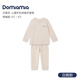 DOMIAMIA兒童家居服長(zhǎng)袖恒溫內(nèi)衣褲無(wú)骨貼身兒童套裝秋衣套裝春季 【厚暖款】白桃粉 推薦-5-5℃ 90