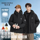 HERDE PEOPLE 牧荒者2025冬季新款90鴨絨男女同款休閑連帽保暖羽絨服外套 黑色   L