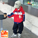 奧特曼衣服男童外套春秋季2025新款兒童秋裝中小童寶寶帥氣連帽款風(fēng)衣潮 紅色 90 建議80-90cm1歲半-2歲