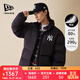 NEW ERA紐亦華MLB羽絨服男女情侶新款NY印花立領(lǐng)保暖鴨絨 14387859-黑色 紐約洋基隊 XL