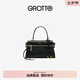 GROTTO個樂經(jīng)典R66系列mini質(zhì)感通勤手提單肩斜挎包七夕禮物 經(jīng)典黑MINI（亮銀） 碼