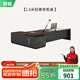 舒炫（SHUXUAN）老板桌總裁辦公桌簡(jiǎn)約現代經(jīng)理主管辦公桌椅組合大班臺辦公家具 1.6米老板桌+側柜