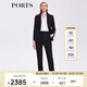 PORTS寶姿早春新款女裝職場(chǎng)休閑小西裝ALD8J008NWW050 黑色 XS (2)