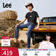 Lee【張凌赫代言】25新品726標(biāo)準(zhǔn)中腰直筒丹寧回潮中藍(lán)色男牛仔褲 深藍(lán)色 32