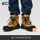 愛步（ECCO）登山鞋男 戶外運動鞋徒步高幫鞋抓地耐磨 越野822434 黃色82243458277 42