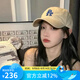 美職棒（MLB）官方男女帽 美職棒休閑帽鴨舌帽遮陽(yáng)帽情侶軟頂棒球帽生日禮物 洛杉磯道奇隊/米黃色/66 均碼 F