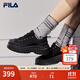 斐樂(lè)（FILA）女鞋帆布鞋LAVA胖胖底厚高底增鞋板鞋帆布鞋休閑鞋 黑-BK 37.5