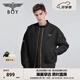 BOY LONDON【倫敦塔橋】短款棉服情侶冬仿?tīng)C金潮流棉衣外套N29008 黑色 M