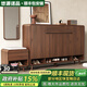 悠源諾品實(shí)木鞋柜家用門(mén)口入戶(hù)柜換鞋凳一體靠墻可定制入戶(hù)鞋柜大容量鞋架 【深胡桃】160長(cháng)鞋柜+換鞋凳