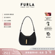 芙拉（FURLA）【七夕禮物】GOCCIA牛皮小號女士時髦簡約高級感單肩包月牙包腋下 黑色