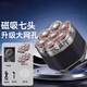 飛利浦（PHILIPS）同款德國進(jìn)口光頭神器剃光頭專(zhuān)用磁吸七刀頭自助理發(fā)器成人電動(dòng)大功率剃須刀 槍色七刀頭標配+兩個(gè)原裝刀頭