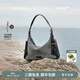 VANESSA HOGAN【高端線(xiàn)新品】VH女包行漫hobo包包中號反絨羊皮高級感輕奢單肩包 霧凇灰【附贈精美禮盒】