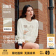 森馬（Semir）史努比系列衛衣女卡通落肩寬松衣服個(gè)性秋設計感圖案101524116009