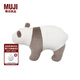 無印良品（MUJI） 微纖維 動物靠墊 家紡 抱枕 象牙色 大/熊貓 44.5*65cm