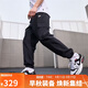 耐克（NIKE）男運動(dòng)褲 夏季超薄 戶(hù)外工裝褲 直筒梭織HJ1991-010黑色 L
