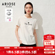 艾諾絲雅詩(shī)【商場(chǎng)同款】夏季新品親膚經(jīng)典百搭字母內搭?lèi)?ài)心T恤30416141 白色 S