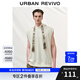 UR2025夏季新款男裝時尚休閑運動百搭連帽造型背心UML450076 米白 (偏寬松) S (XS-S)