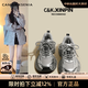 CAMILA KSENIA老爹鞋女2025新款爆款夏季厚底百搭增高鞋子休閑時(shí)尚運動(dòng)鞋 銀色 38
