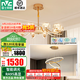 雷士（NVC）智控后現(xiàn)代歐美創(chuàng)意百搭大氣智能高亮LED吊燈輕奢客廳北歐 10頭+餐吊燈【一室一廳】
