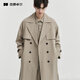 伯爵卓爾西裝領(lǐng)中長(cháng)款男士風(fēng)衣外套雙排扣高級感經(jīng)典款設計休閑風(fēng)