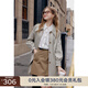 KBNE2025新款長(cháng)袖中長(cháng)款設計感風(fēng)衣外套今年流行的大牌大衣春秋女 綠色1 L