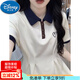 迪士尼（Disney）15初中學(xué)生13少女12歲大童夏季新款裙子收腰polo裙短袖連衣裙長裙 圖片色 180 XL 【110-125斤】