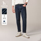 哈吉斯（HAZZYS）男裝 秋款直筒牛仔褲男PHIZ丹寧風(fēng)經(jīng)典長(cháng)褲棉彈簡(jiǎn)約日常男褲子