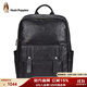 暇步士（Hush Puppies）雙肩包男士商務(wù)出行辦公旅行植鞣牛皮15.6英寸電腦包生日禮物