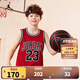 NIKE JORDAN 耐克AJ童裝男童23號籃球服背心2025夏季網(wǎng)眼透氣兒童衣服 杰斯特紅 160 /76 【建議身高152-158cm】