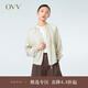 OVV2023春夏新款女裝大地色系輕薄精致松緊圓領(lǐng)休閑夾克外套 卡其（凈色）15 S