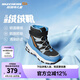 Skechers斯凱奇兒童絨絨靴雪地靴保暖男童棉鞋防寒加絨高幫女童靴660092L 男童/黑色/淺藍(lán)色/BKLB 30