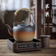 棉小城家用煮茶爐提梁壺土陶瓷泡茶壺復古大容量過(guò)濾內膽明火直燒電陶爐 1500W旋鈕爐+蘋(píng)果提梁陶壺+內濾