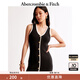ABERCROMBIE & FITCH女裝24春秋款氣質修身美式性感辣妹V領無袖連衣裙KI159-4522 黑色 XS 160/84A 標準版