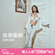 維多利亞的秘密（Victoria's Secret）田曦薇同款 宅度假水光綢家居服絲滑親膚長(cháng)袖長(cháng)褲睡衣套裝