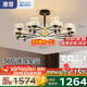 惠普輕奢led客廳大燈水晶吊燈全光譜護眼中山燈具現(xiàn)代北歐吊燈包安裝