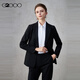 G2000【舒適柔軟/商場(chǎng)同款】女裝2025秋冬破骨設計通勤顯瘦西服 黑色