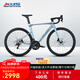 喜德盛（xds）公路車25-AD300油碟UCI車架2x10速中空一體牙盤桶軸車銀蛇480MM