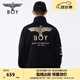 BOY LONDON【黑執(zhí)事】秋男女同款黑色潮酷針織夾克外套N12801 黑色 XS