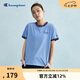 Champion冠軍拼色短袖T恤女25春夏青春校園風(fēng)復古潮牌休閑 藍色 M