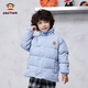 大嘴猴（paul frank）童裝冬季棉服2025秋冬款中大童舒適保暖時(shí)尚男女童外套 灰藍 120