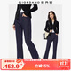 佐丹奴牛仔微喇褲女顯瘦女褲重磅洗水高腰牛仔長(cháng)褲女05415684