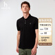 哈吉斯（HAZZYS）男裝 25夏上衣多色短袖POLO衫ASTZE0CBX71 黑色BK 2XL（185/104A5