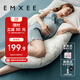 嫚熙（EMXEE）孕婦枕護腰側睡托腹枕睡覺(jué)臥枕孕期專(zhuān)用神器便攜式枕頭UH型竹林白