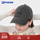 FILA FUSION斐樂(lè )潮牌男士女士帽子棒球帽2025春新品運動(dòng)帽遮陽(yáng)帽 高級碳灰-CC XS