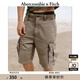 ABERCROMBIE & FITCH【復(fù)古工裝風(fēng)】男裝25夏新款baggy大口袋五分短褲KI128-5117 淺棕色 28 W (170/72A)