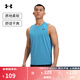 安德瑪（UNDERARMOUR）春夏Tech男子訓(xùn)練運(yùn)動(dòng)背心1382795 乙醚藍(lán)452 L