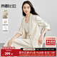 尚都比拉職場(chǎng)通勤西裝套裝女堆堆袖西服外套+雙肩帶吊帶裙兩件套免搭配